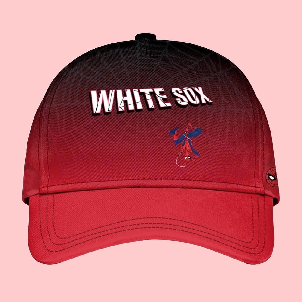 2025 White Sox Spider Man Night Baseball Jersey Hat - Cabryon