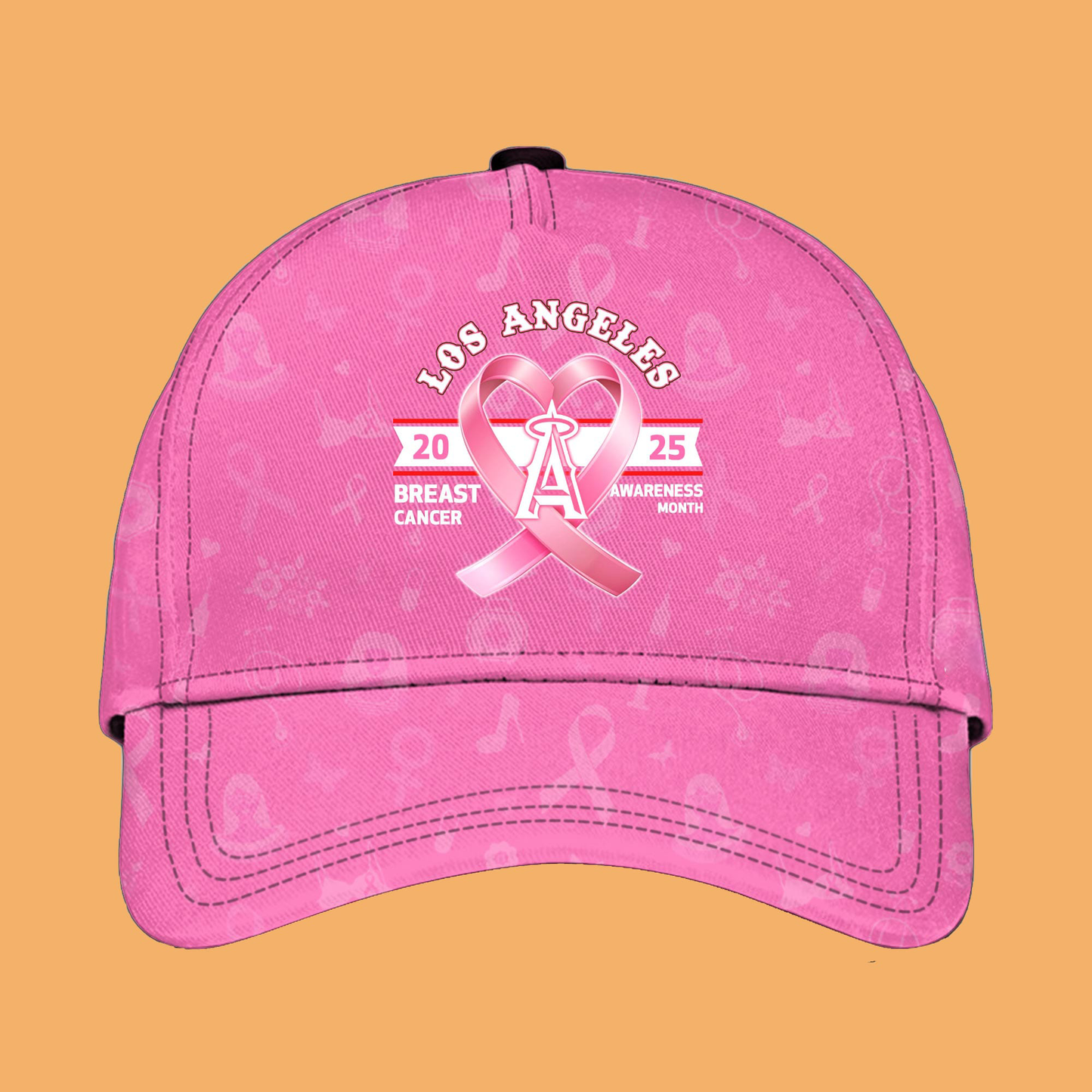 2025 Angels Special Breast Cancer Awareness Month Hat And Jersey
