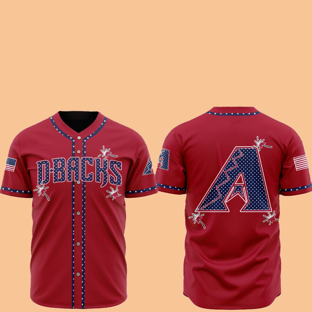 2025 Arizona Diamondbacks Happy Independence Day Baseball Jersey