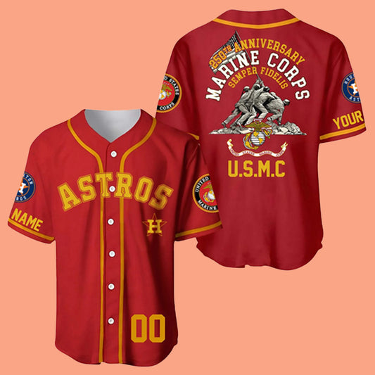 2025 Astros US 250th Anniversary Marine Corps Semper Fidelis Jersey