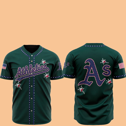 2025 Athletics Happy Independence Day Baseball Jersey