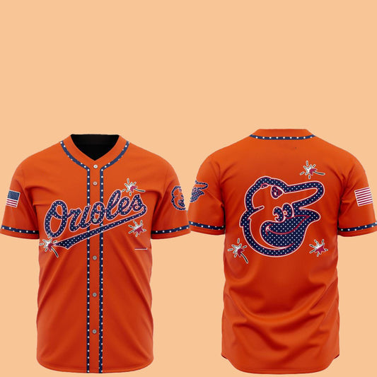 2025 Baltimore Orioles Happy Independence Day Baseball Jersey