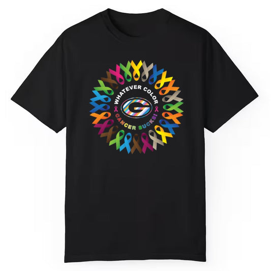 2025 Bay Packers Whatever Color Cancer Sucks Shirt