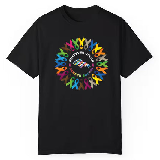 2025 Broncos Whatever Color Cancer Sucks Shirt
