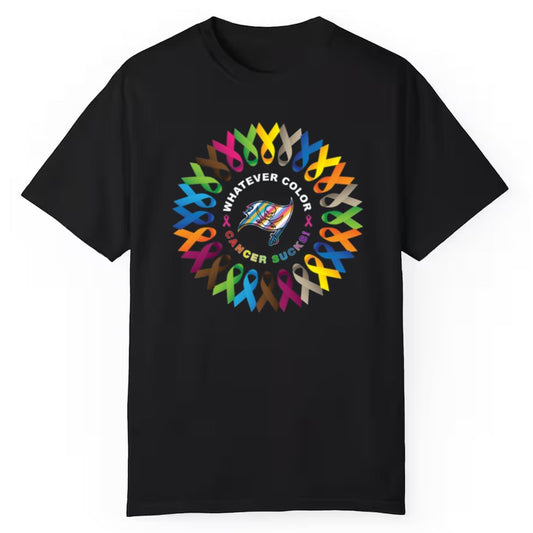 2025 Buccaneers Whatever Color Cancer Sucks Shirt