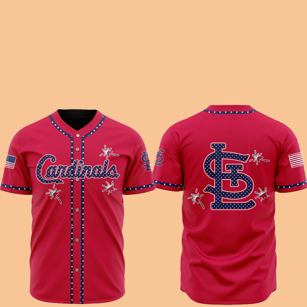 2025 Cardinals Happy Independence Day Baseball Jersey