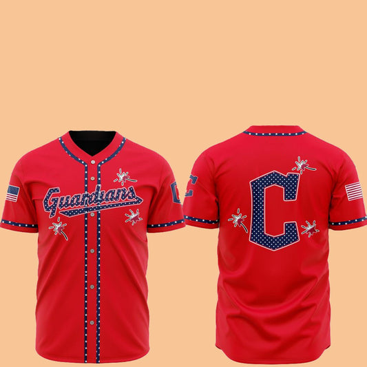 2025 Cleveland Guardians Happy Independence Day Baseball Jersey