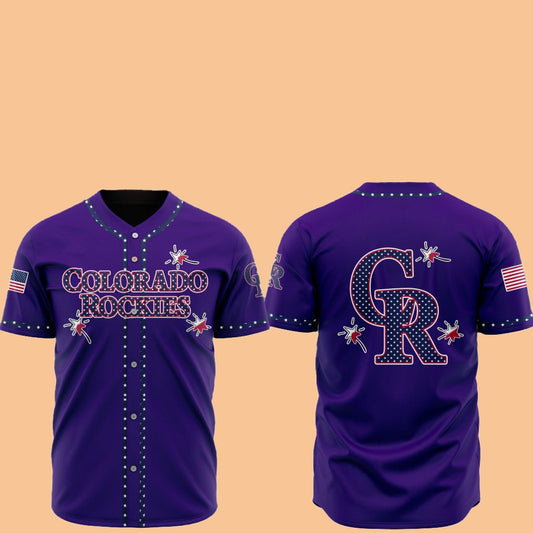 2025 Colorado Rockies Happy Independence Day Baseball Jersey