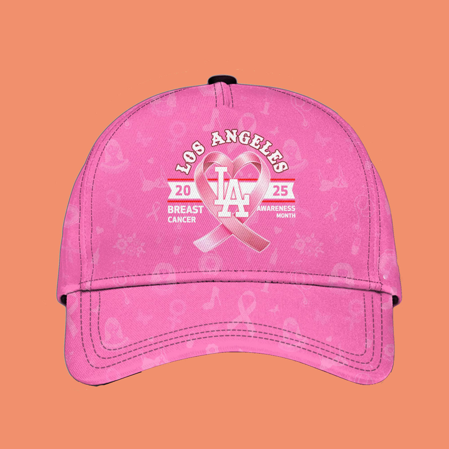 2025 Dodgers Special Breast Cancer Awareness Month Hat And Jersey