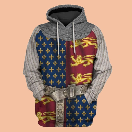 2025 Halloween 13th Century Clothing Royalty Costume Hoodie