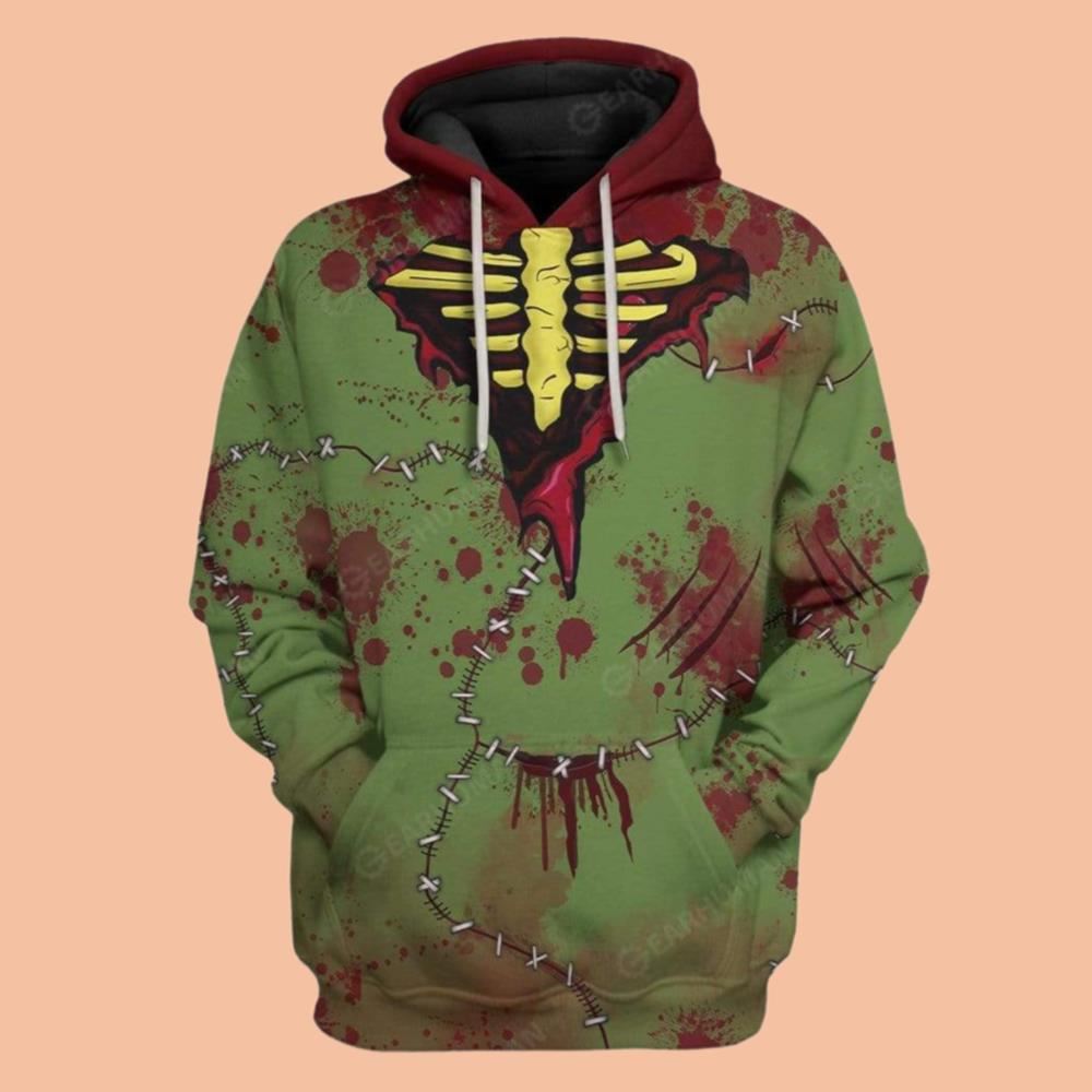 2025 Halloween Blood Stiches Costume Hoodie