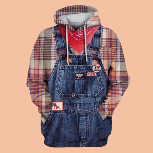 2025 Halloween CowBoy Costume Hoodie