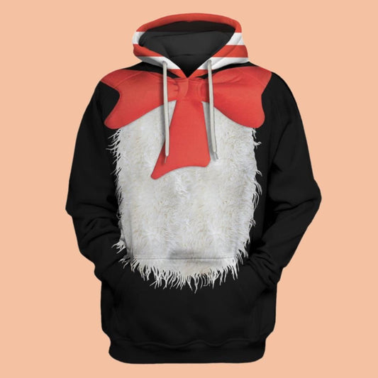 2025 Halloween Cute Red Bow Costume Hoodie