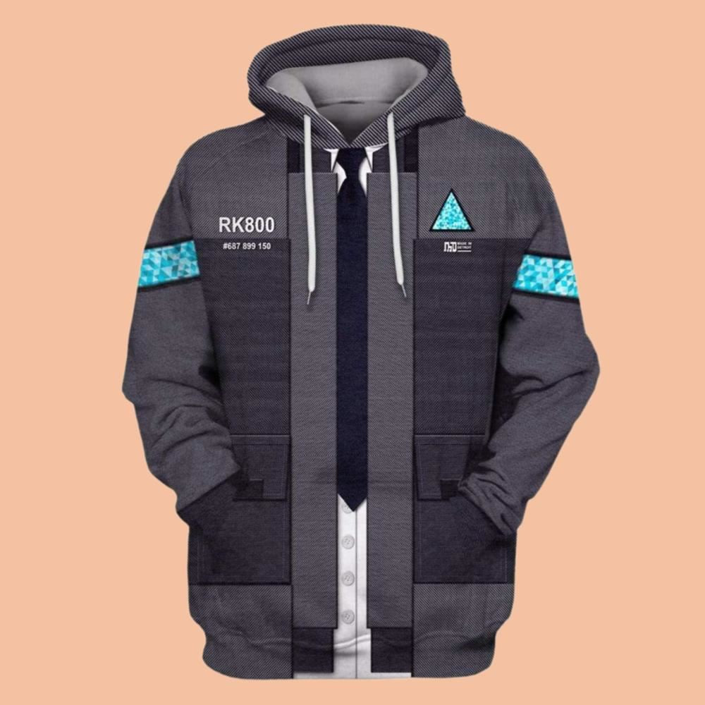 2025 Halloween Detroit Become Human Costume Hoodie