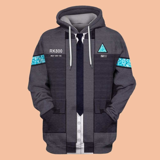 2025 Halloween Detroit Become Human Costume Hoodie