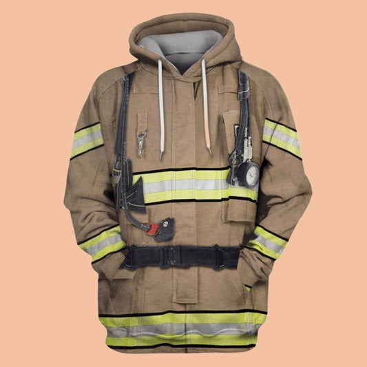 2025 Halloween Firefighter Suit Costume Hoodie