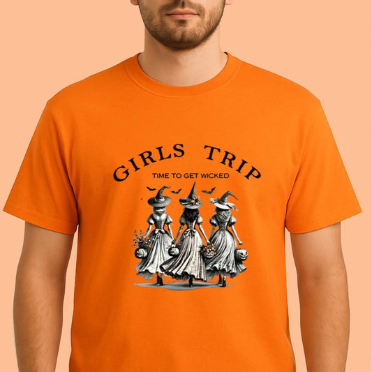 Girls Trip Time To Get Wicked Shirt Halloween 2025