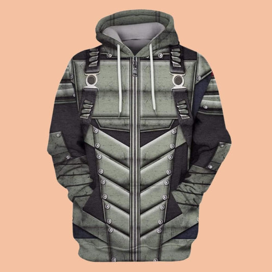 2025 Halloween Green Arrow Costume Hoodie