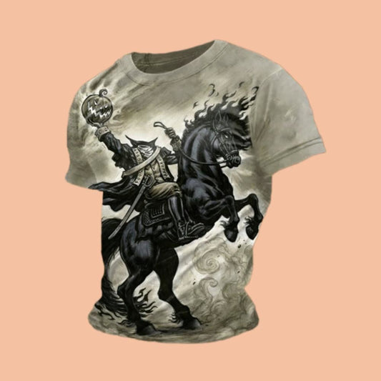 Headless Horseman Print Shirt Halloween 2025