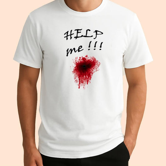 Help Me Bloody Shirt Halloween 2025