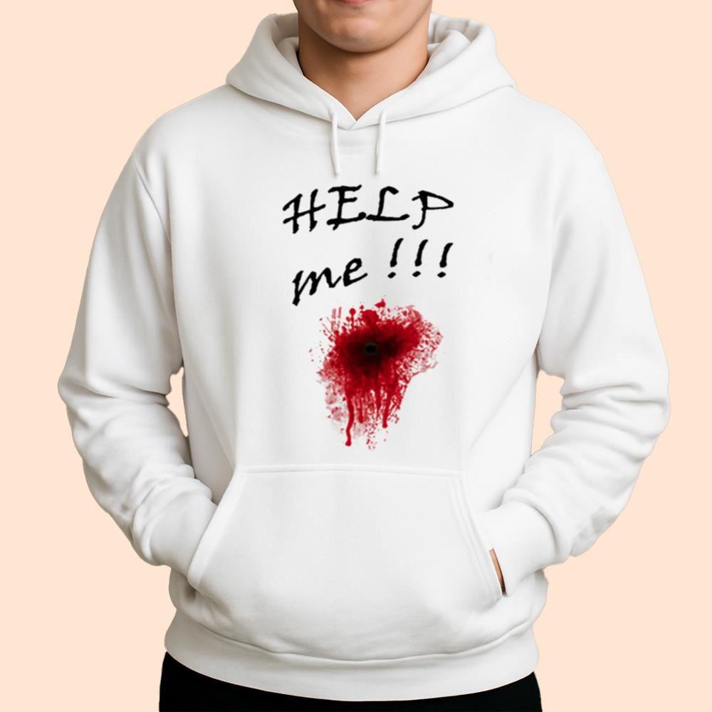 Help Me Bloody Shirt Halloween 2025