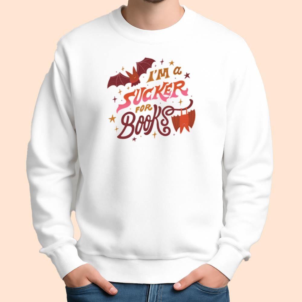I'm A Sucker For Books Shirt Halloween 2025