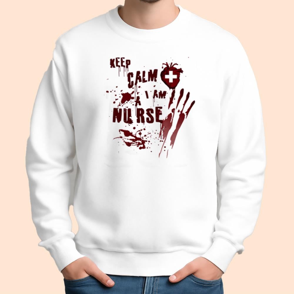Keep Calm I Am A Nurse Shirt Halloween 2025