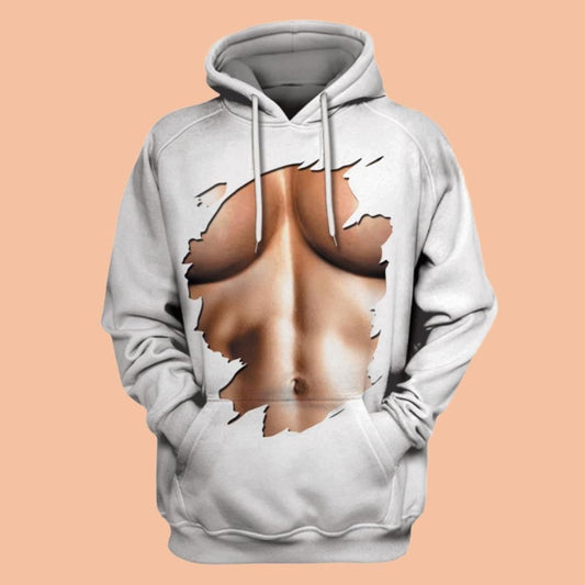 2025 Halloween Men's Body Costume Hoodie