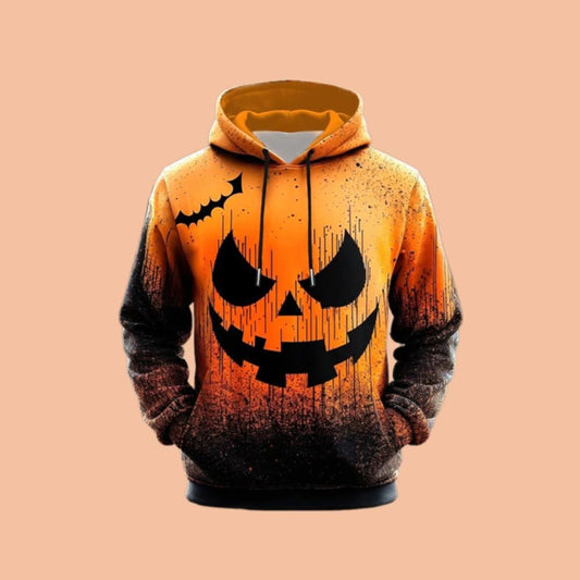 Men's Casual Party Print Hoodie Halloween 2025