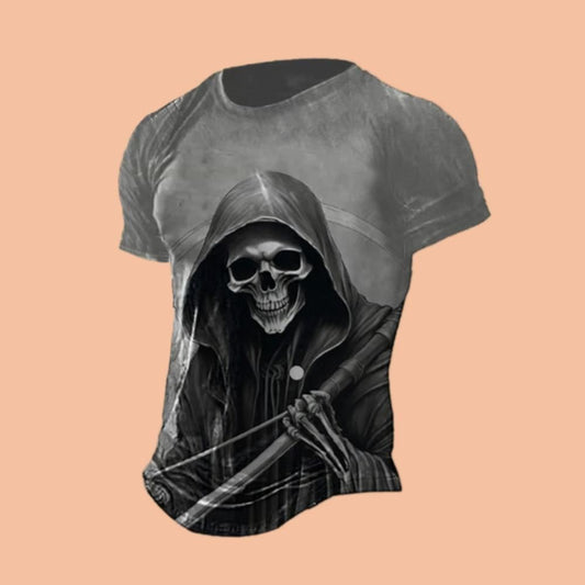 Men's Halloween Skull Print Shirt Halloween 2025