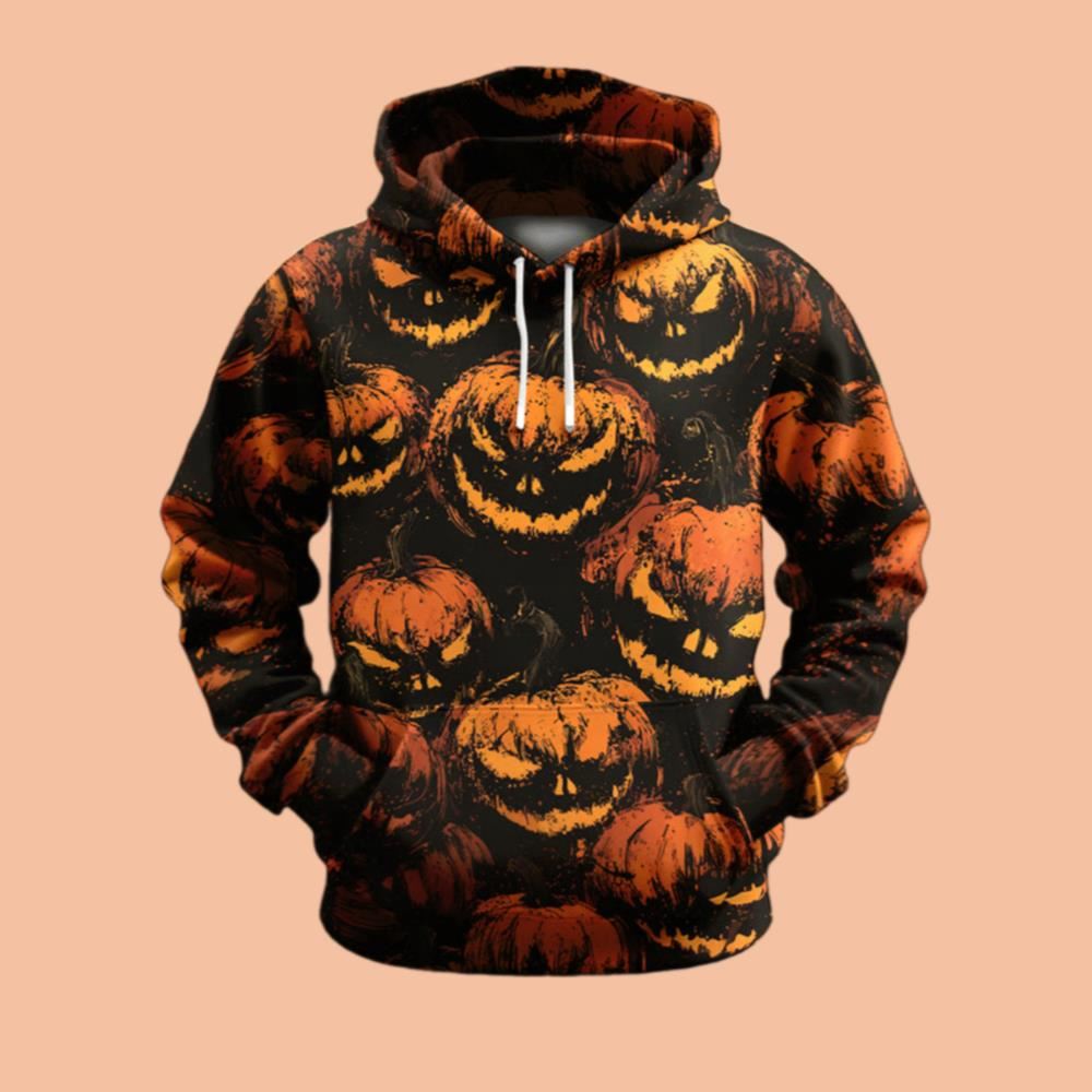 Men's Party Halloween Pumpkin Hoodie Halloween 2025