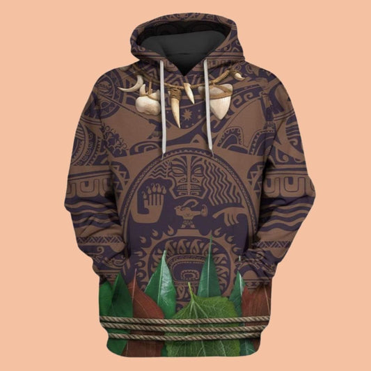 2025 Halloween Moana Costume Hoodie