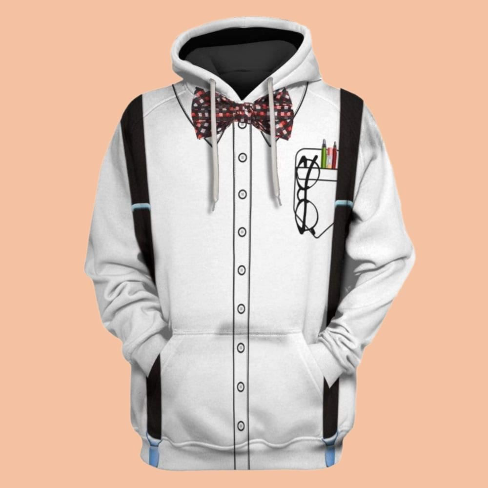 2025 Halloween Nerd Costume Hoodie