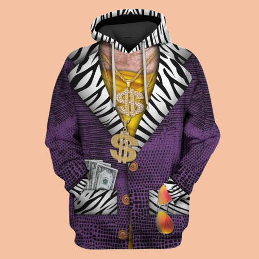 2025 Halloween Pimp Suit Costume Hoodie
