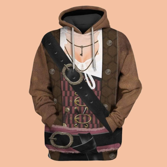 2025 Halloween Pirate Lass Costume Hoodie