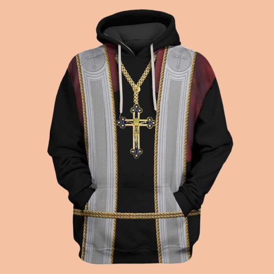 2025 Halloween Priest Costume Hoodie