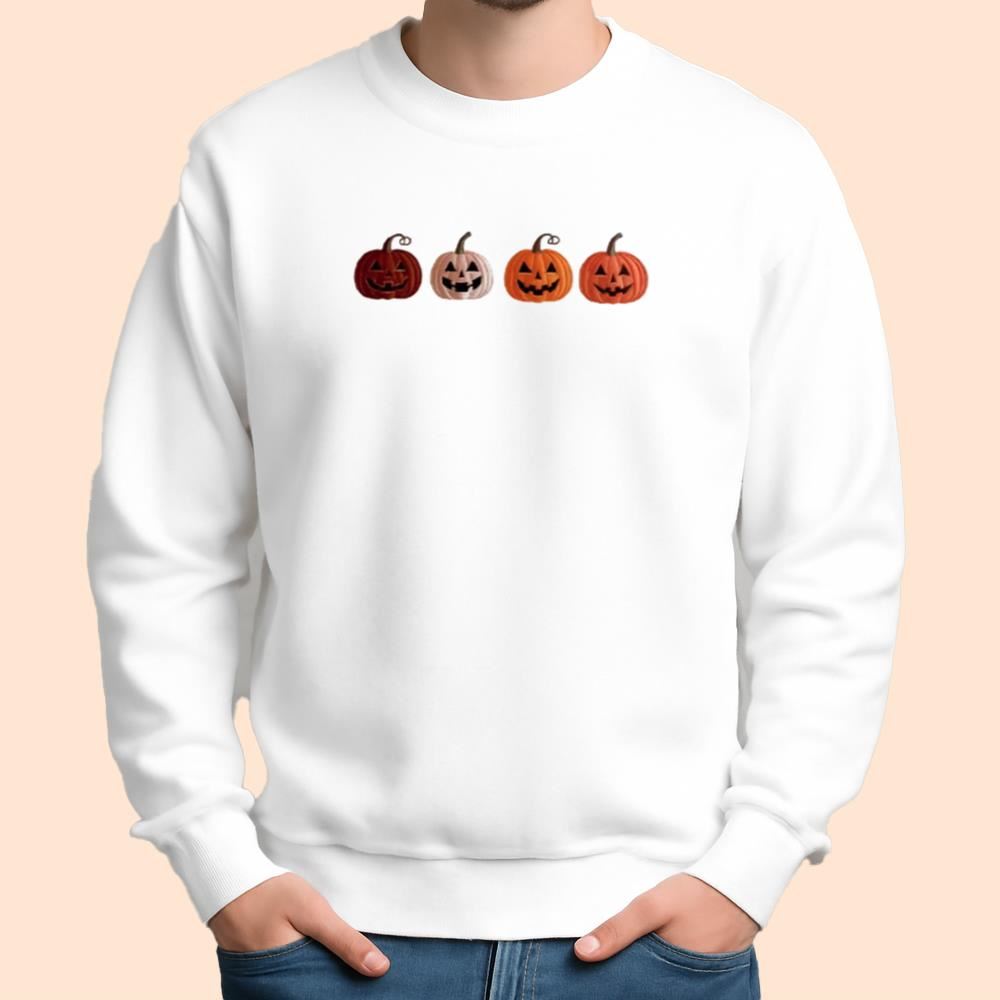 Pumpkin Face Shirt Halloween 2025