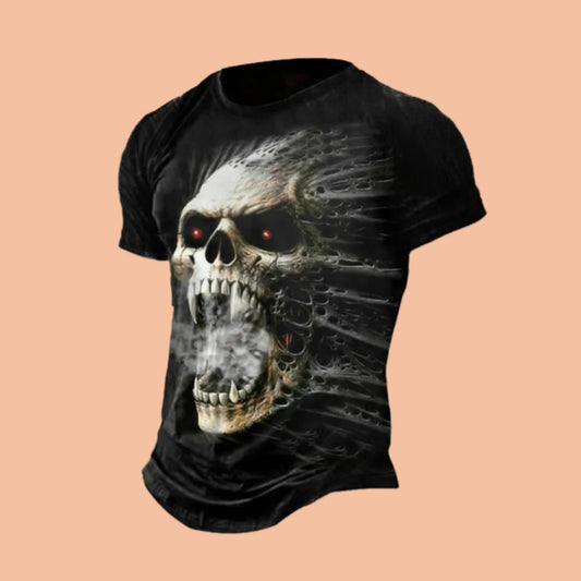 Skull Print Shirt Halloween 2025