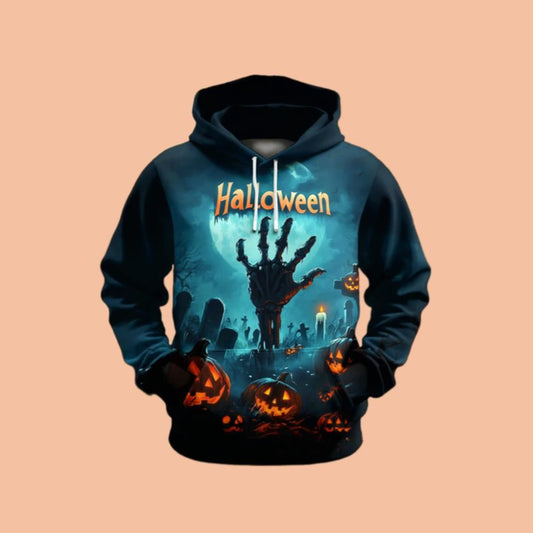 Men's Print Hoodie Halloween 2025