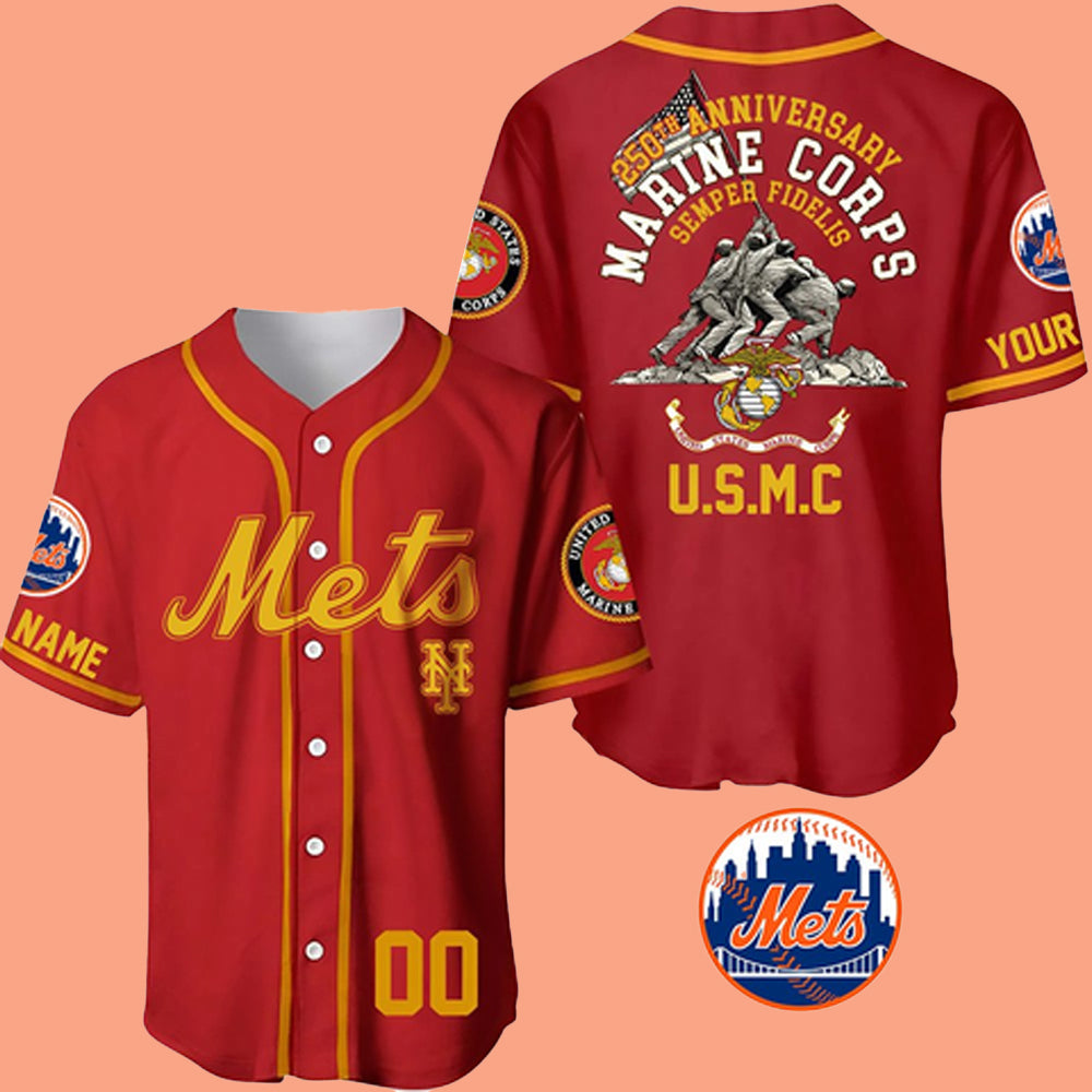 2025 Mets US 250th Anniversary Marine Corps Semper Fidelis Jersey