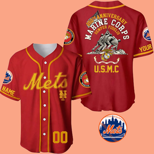 2025 Mets US 250th Anniversary Marine Corps Semper Fidelis Jersey