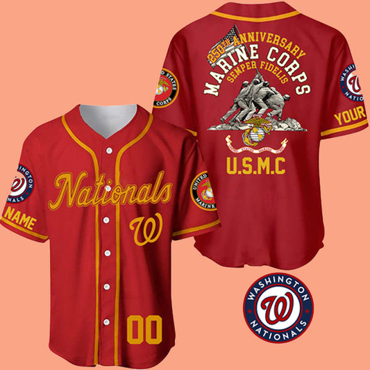 2025 Nationals US 250th Anniversary Marine Corps Semper Fidelis Jersey