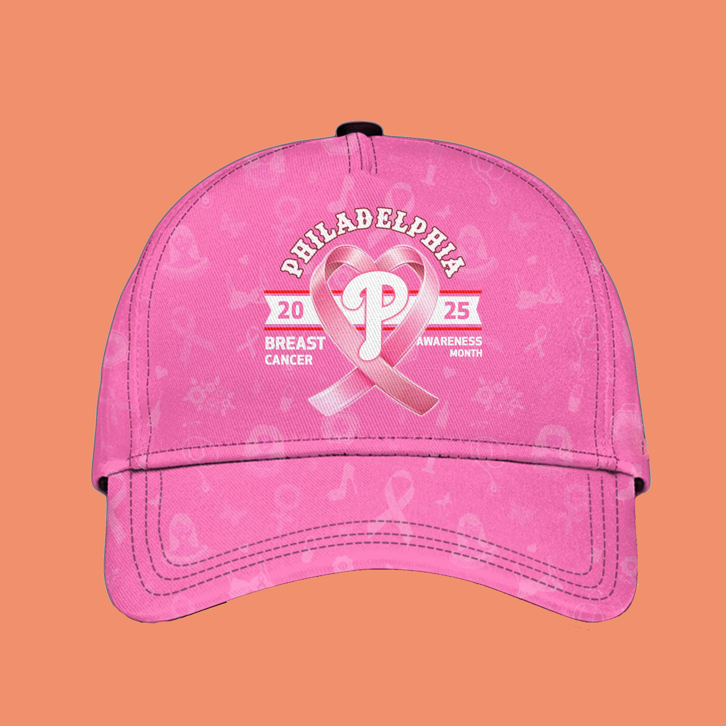 2025 Phillies Special Breast Cancer Awareness Month Hat And Jersey