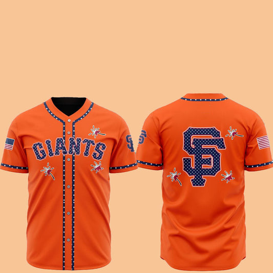 2025 SF Giants Happy Independence Day Baseball Jersey