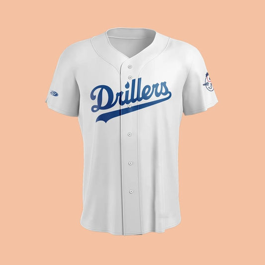 2025 Tulsa Drillers Home White Jersey Giveaway