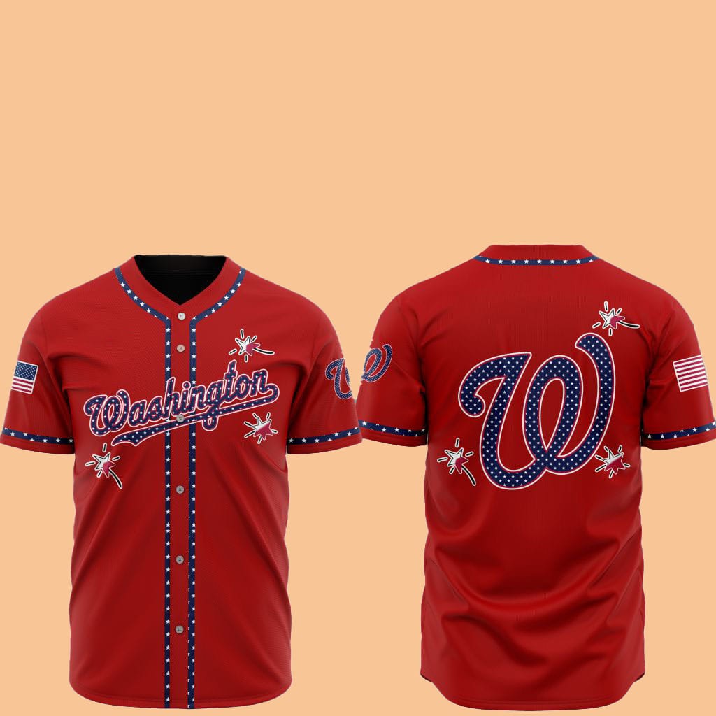 2025 Washington Nationals Happy Independence Day Baseball Jersey
