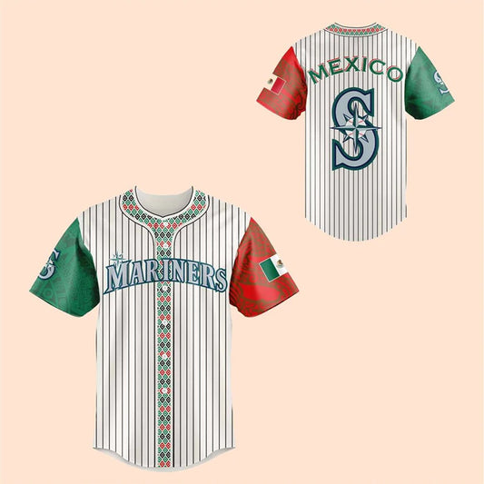 2025 Seattle Mariners Mexican Heritage Night Baseball Jersey