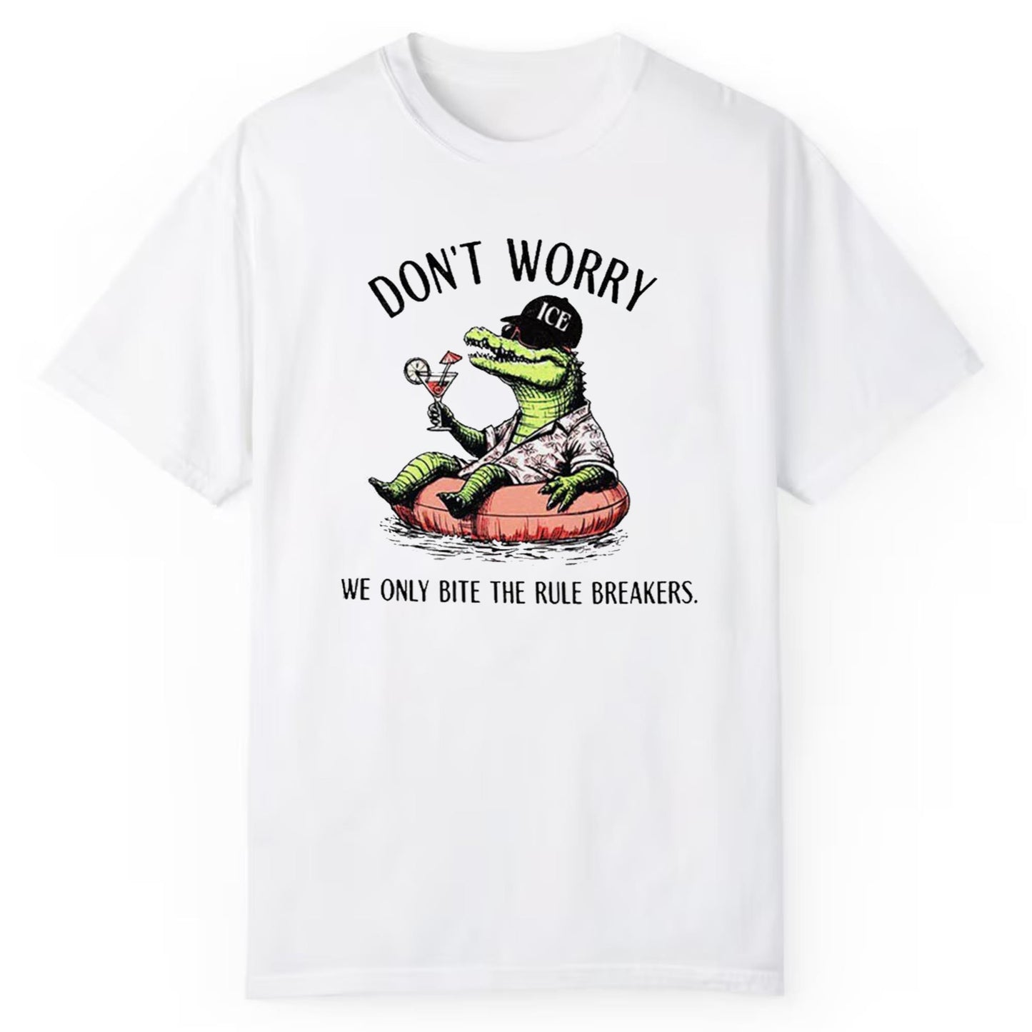 Alligator Alcatraz Don't Worry We Only Bite The Rule Breakers Shirt