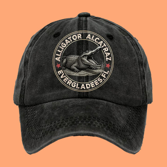 Alligator Alcatraz Evergladees Florida Hat