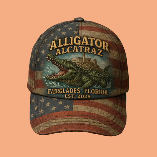 Alligator Alcatraz Everglades Florida Est 2025 Hat